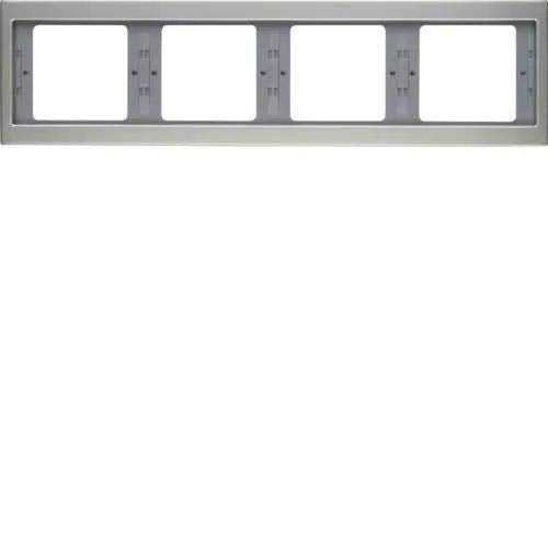 Berker 13837004 Rahmen 4fach waagerecht K.5 Edelstahl Rostfrei Mesch Shop Berker 13837004 Rahmen 4fach waagerecht K.5 Edelstahl Rostfrei Mesch Shop